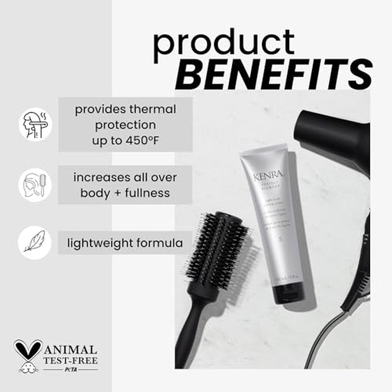 Kenra Perfect Blowout 5 | Light Hold Styling Cr?me | Provides Thermal Protection | Increases All Over Body & Fullness | Lightweight Formula | All Hair Types