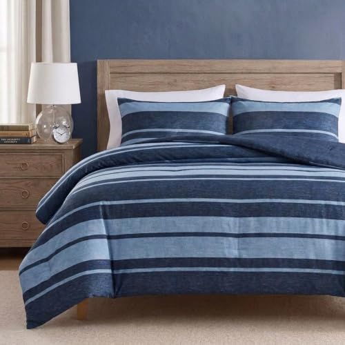 Twin XL Comforter Set with Matching Sham - Longpoint Blue Nautica Bedding