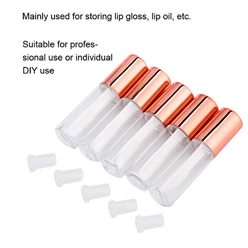YIPINER 90 Pack Rose Gold Clear Lip Gloss Tubes 1.2ML DIY Makeup Containers