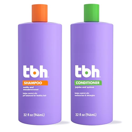 Kids & Teen Shampoo and Conditioner Set - 12 Fl Oz, Sulfate & Paraben Free, Hydrating Hair Care for All Hair Types - Pack of 2