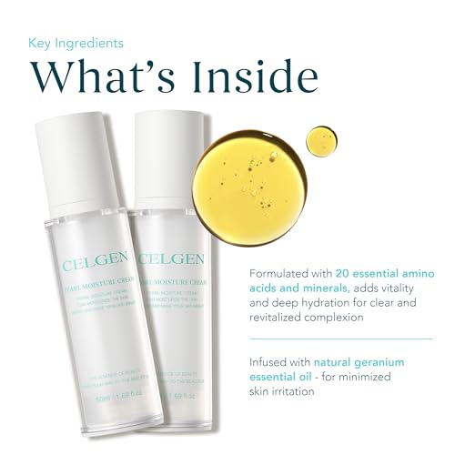 Pearl Moisture Cream ? Hydrating Daily Face Moisturizer with Hyaluronic Acid, Jojoba Oil, Pearl Extract and Birch Sap Water, Soothing Facial Gel for Nourishing Skin (1.69 fl oz)
