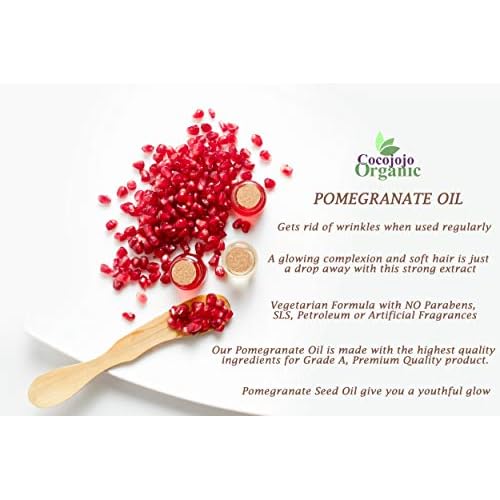 Dr Joe Lab Pomegranate Seed Oil 32 oz Sourced Pure Natural Cold Pressed Unrefined Extra Virgin Hair Skin Body Nail Beard Oil - Moisturizes, Soothes, Hydrates, & Nourishes