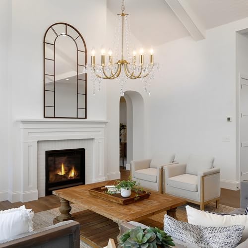 Gold Crystal Chandeliers for Dining Room Modern Ceiling Light Fixture - Variation of THIS listing
