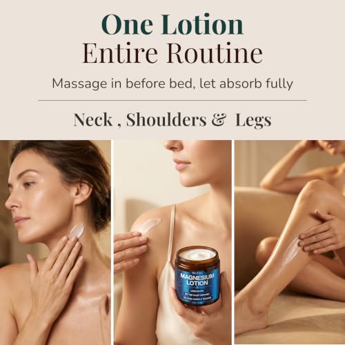 Magnesium Lotion for Sleep & Relaxation - Fast-Absorbing, Unscented 6 Oz