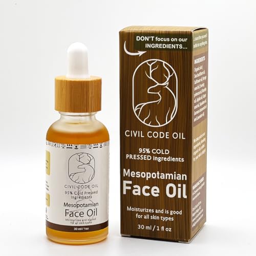 Civil Code Mesopotamian Organic Face Oil – Hydrating Anti-Aging Serum for All Skin Types