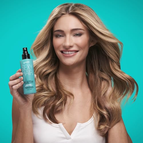 SexyHair Healthy Shine Show Blowout Spray, 5.1 oz | Nourishes Dry Hair | Provides Added Moisture | Sealing Hair Cuticle