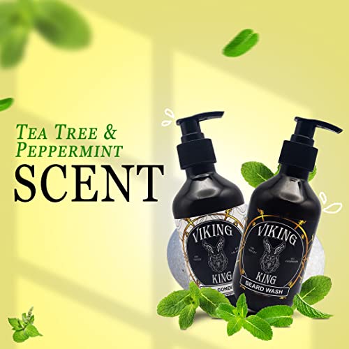 VIKING KING-BEARD WASH-Tea Tree/Mint-300 Ml