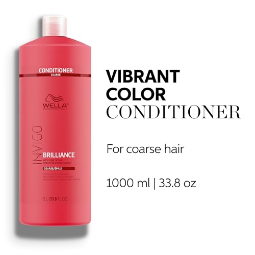 Wella Invigo Brilliance Conditioner for Coarse Color-Treated Hair 33.8 Fl Oz