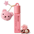 Purefittech Rose Cashmere Pheromone Perfume Roll-On with Bear Keychain, All-Day Fresh 10ml