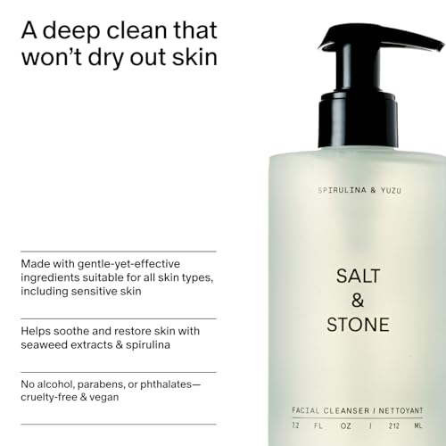 Gentle Facial Cleanser for All Skin Types - Vegan & Hydrating 7.2 oz