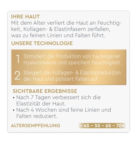 Anti-Aging Hyaluronic Acid Day Cream for Wrinkle Reduction - 50ml