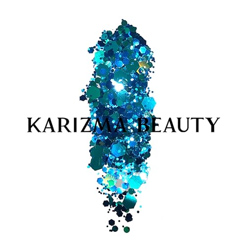 KARIZMA Mermaid Body Glitter. 30g Chunky Face, Hair, Eye and Body for Women. Rave, Festival Accessories, Cosmetic Makeup. Loose Set