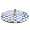 Charcuterie Serving Board - Blue & White Royal Check, MacKenzie-Childs, Variation of THIS listing