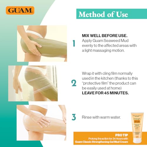 Guam Anti-Cellulite Seaweed Body Wrap 17.64 oz - Skin Firming & Rejuvenation