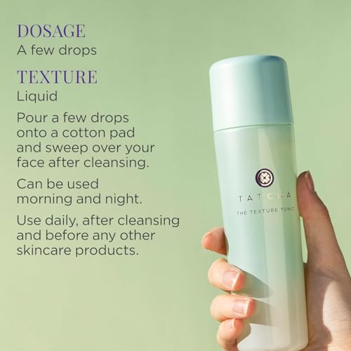 TATCHA Texture Tonic Liquid Exfoliator with Niacinamide & Fruit AHAs for Skin Clarify