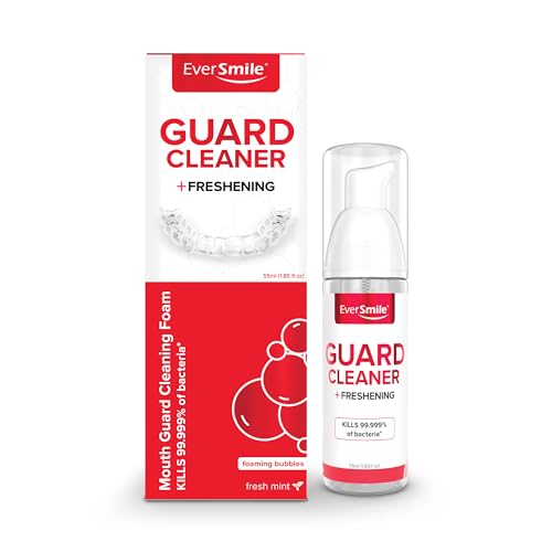 Mouth Guard Cleaning Foam - Fresh Mint 55ml for Night Sports & Sleep Guards