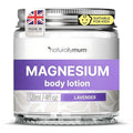 NaturallyMum - Magnesium Body Lotion [NATURAL & VEGAN] - Topical Magnesium Chloride Cream Lotion Support for Sleep, Bone, Heart & Muscle Health - Lavender - Made in UK & Safe for Kids