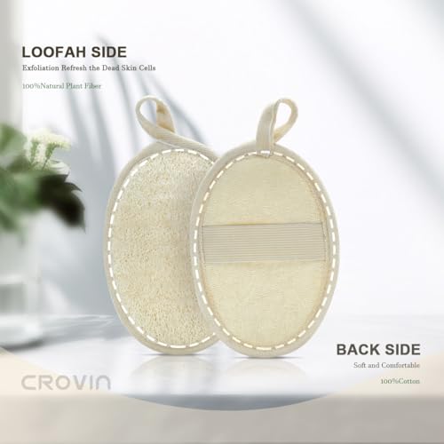 Loofah sponge 6 Pack & Shower puff 4 Pack Bath Shower Loofah Scrubbers Perfect for Men and Women¡¯s SPA Pouf (total 10 Pack)