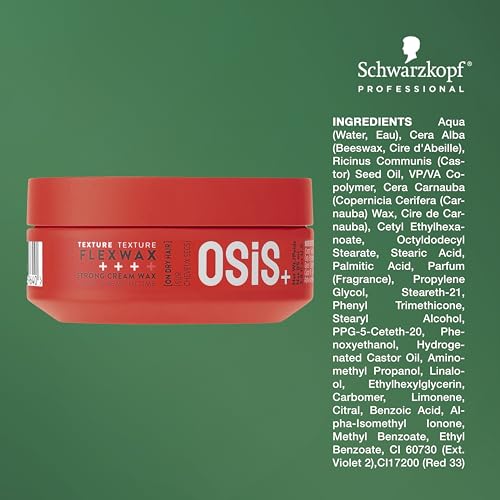OSiS+ Flexwax Ultra Strong Cream Hair Wax 2.8 oz - Creative Styling & Natural Shine