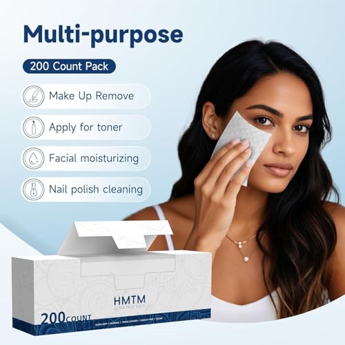 100% Cotton Rounds Pack of 4 - 800 Lint-Free Makeup & Nail Polish Remover Pads