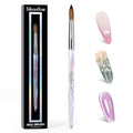 100% Kolinsky Acrylic Nail Brush - Transparent, Size 10, MelodySusie