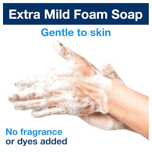 Tork Extra Mild Hand Washing Foam Soap S4, No Fragrance Added, 2 x 1L, 401812