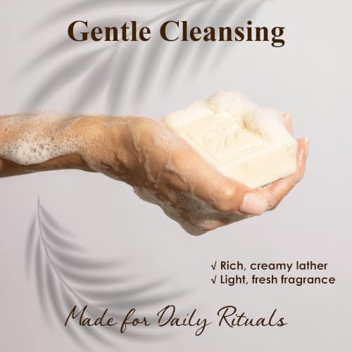 Extra Creamy Goat Milk Soap Bar - French Milled Enriched with Organic Shea Butter, 3.3 OZ Pack of 12, Suitable for Face, Hand & Body, Made in Australia