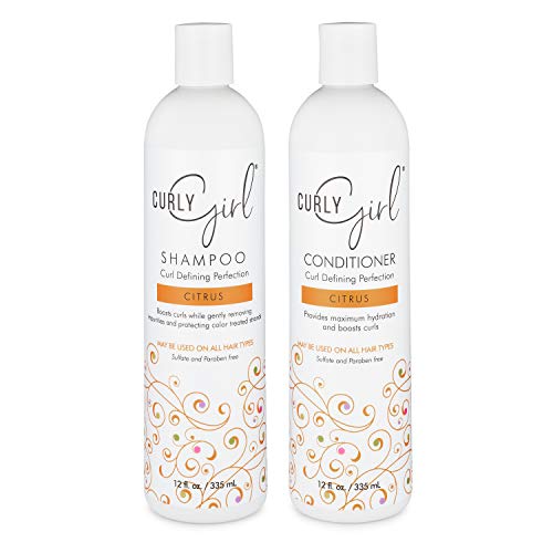 Curl Girl Hydrating Shampoo & Conditioner Set with Curl Cream for Natural Curls
