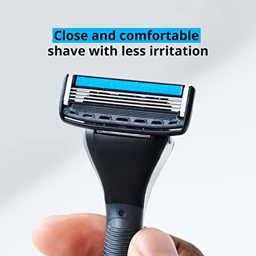 Dorco Pace 4 Pro Razor Handle & 10 Cartridge Pack - Men’s 4-Blade Shaving System