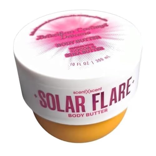 Solar Flare Body Butter, Brazilian Caramel Dreams, Smooth, Moisturizing, 10 oz FULL SIZE