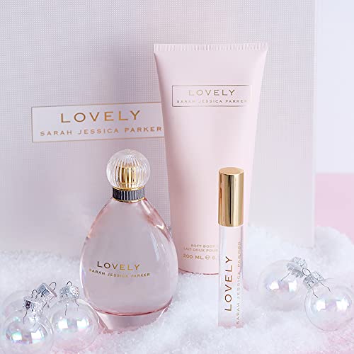 SJP Lovely Soft Body Lotion - Nourishing, Emollient Daily Hand and Body Lotion in SJP¡¯s Signature Lovely Fragrance - For Softer, Smoother Skin - Light, Clean, Floral Notes - 6.7 oz