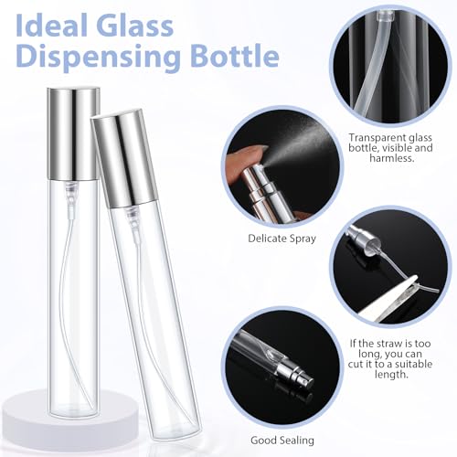 Yinder 25pcs 15ml Refillable Perfume Spray Bottles Silver - Travel & Cosmetic Containers