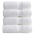 Bright White 4-Pack Cotton Hotel-Quality Bath Towels - 30x52 Inches