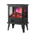 Techni Home 1500W Electric Fireplace Heater with Realistic Flame Effect