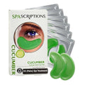 Hydrogel Cucumber Under Eye Patches Pack of 6 - Cooling Hydrating Eye Masks for Dark Circles Puffiness Wrinkles - 24 Pairs