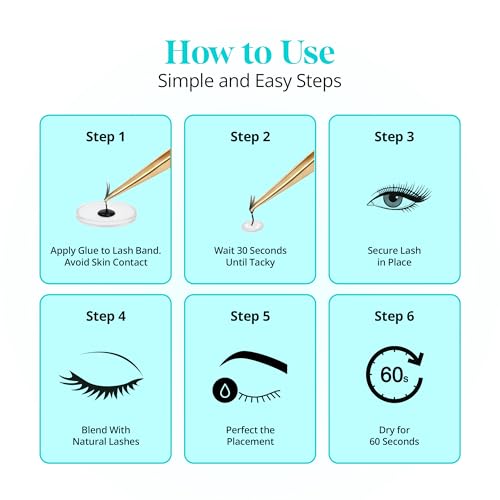 #1Eyelash Extension Premium Professional Adhesive Glue, Black, 0.34 Fl Oz, Made in USA, Water Resistant for License Used only.