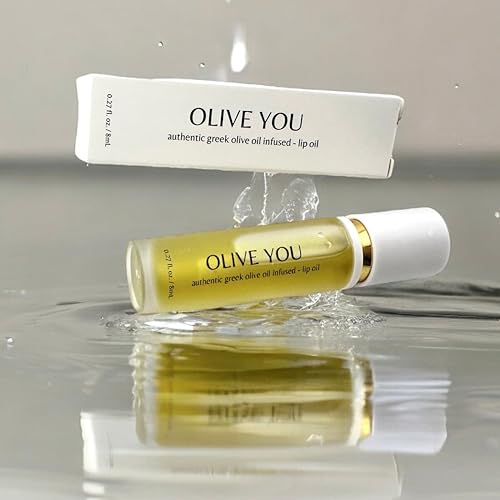 Hydrating Lip Oil with Olive Oil & Squalane - Non-Sticky, Nourishing Gloss