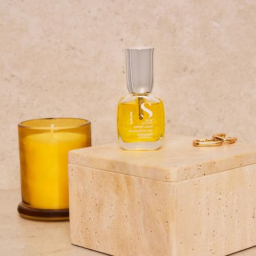 Alfaparf Milano Semi di Lino Sublime Cristalli Liquidi Hair Oil Serum with Thermal Protection - Anti Frizz Hair Serum & Smoothing Heat Protectant Spray with Vitamin E for Frizzy Hair (0.51 oz / 15 ml)