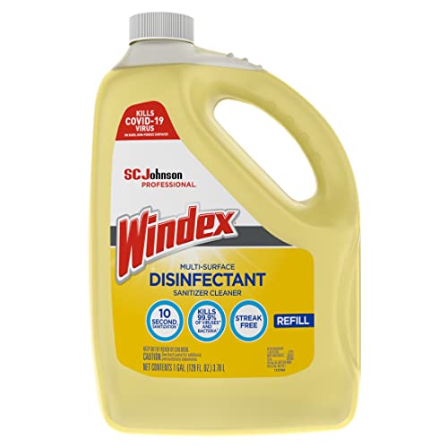 Windex Multi-Surface Disinfectant Cleaner 128 Fl Oz Pack of 4