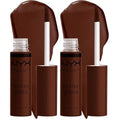 NYX PROFESSIONAL MAKEUP Butter Gloss Brown Sugar, Non-Sticky Lip Gloss - Lava Cake (Rich Brown) (Pack of 2)