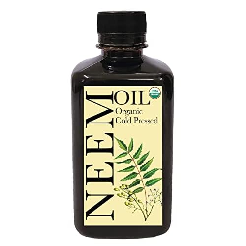 DAANA Neem Oil for Skin and Hair: Certified USDA Organic, Extra Virgin, Cold Pressed (12 Fl Oz)