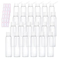 Trendbox 120ml/4oz Clear Plastic Empty Bottles with Flip Cap BPA-Free Travel Containers for Shampoo, Lotions, Liquid Body Soap and Massage Oils - 24 Pack