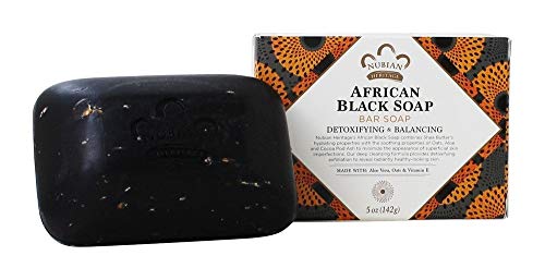 African Black Soap Bar - Shea Butter & Plantain Extract - Pack of 5 (5 Ounce) Variation