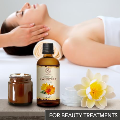 Calendula Oil 100ml - Pure Natural Skin, Hair, Nail & Body Care Oil