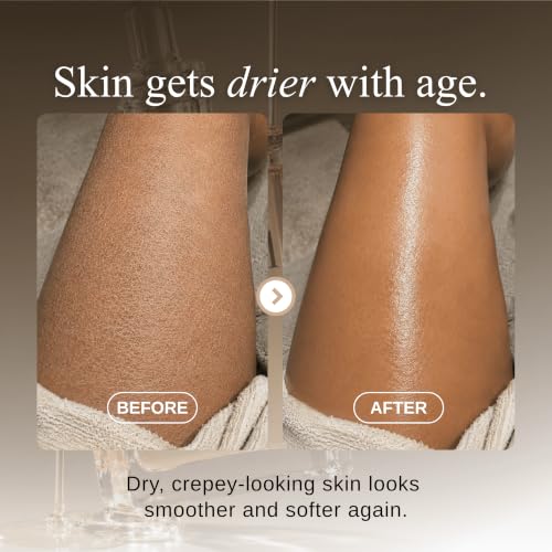 Anti-Aging Body Oil with Vanilla Scent - Hydrating, Non-Greasy Moisturizer - 3.38 fl oz