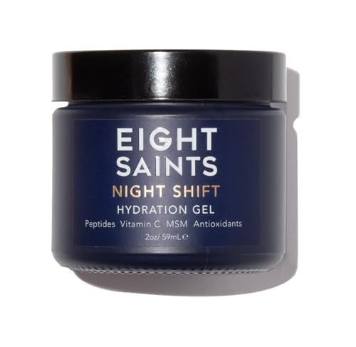 Anti-Aging Face Gel Moisturizer with Peptides & Vitamin C - Hydrating Night Cream, 2 Ounces