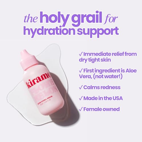 Hydrating Face Serum & Lightweight Moisturizer for All Skin Types - Aloe & Niacinamide - 2 fl oz