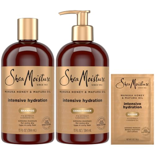 SheaMoisture Shea & Manuka Honey Shampoo & Conditioner Set 13 Oz Each - Pack of 2