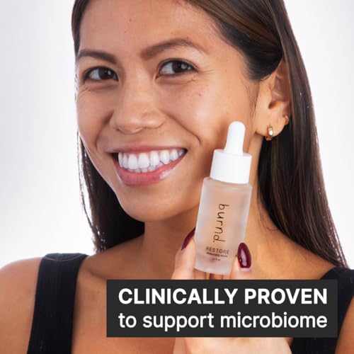 burnd Microbiome Restoring Moisturizing Serum with Squalane & Sacha Inchi Oil, Barrier Repair, Hydrating, Non-Comedogenic, Plant-Based, Preservative-Free, for Face, 1.0 fl oz