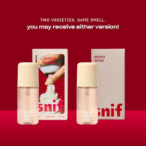 Snif Extra Whip Body Mist - Vanilla Musk Fragrance 2.5 oz - Vegan & Cruelty-Free